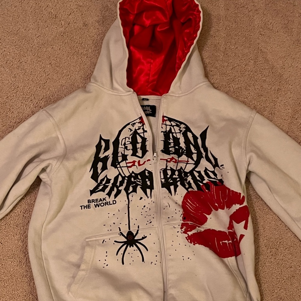 Global Breakers white spider hoodie
